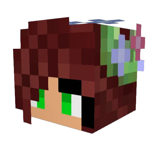 PandaLover1D Minecraft avatar head, 3D render