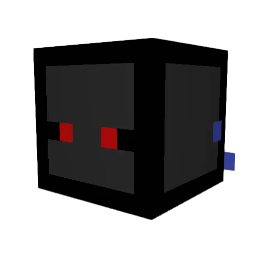 PandaMegane Minecraft avatar head, 3D render
