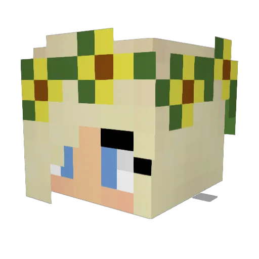 PandaPantz20 Minecraft avatar head, 3D render