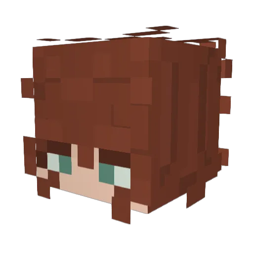 PandaPiggyP Minecraft avatar head, 3D render