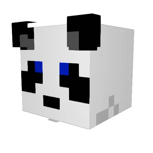 PandaPvP_CsGo Minecraft avatar head, 3D render