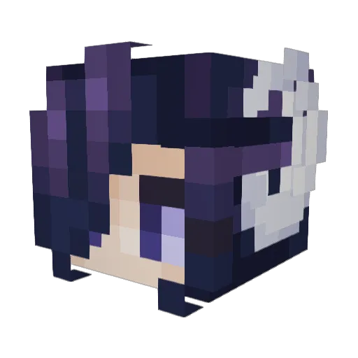 PandaQueen9991 Minecraft avatar head, 3D render