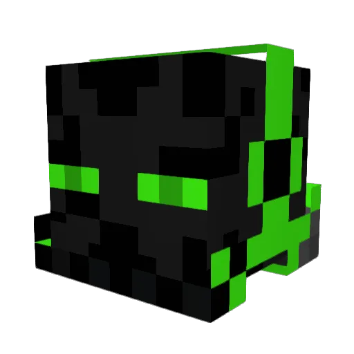PandaShark101 Minecraft avatar head, 3D render