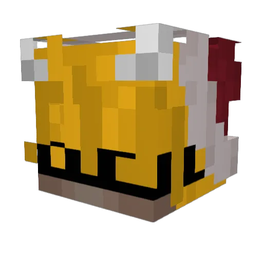 PandaVince Minecraft avatar head, 3D render