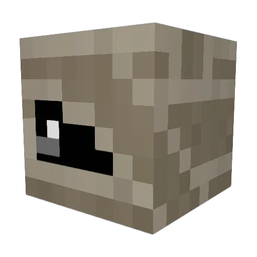 PandaXs1 Minecraft avatar head, 3D render
