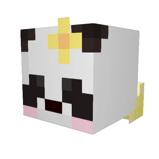 Panda_Amora Minecraft avatar head, 3D render