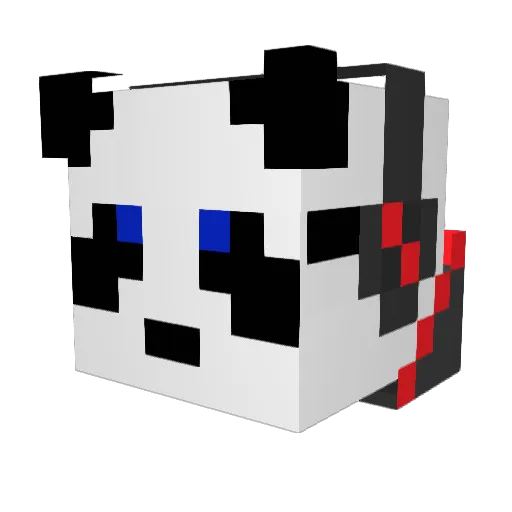 Panda_Boy101 Minecraft avatar head, 3D render