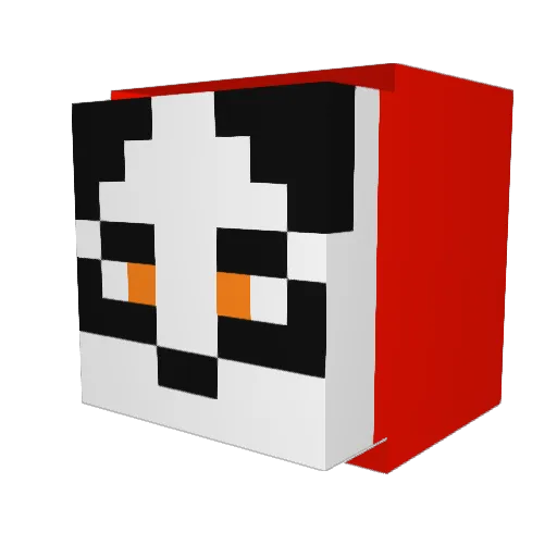 Panda_Clan Minecraft avatar head, 3D render