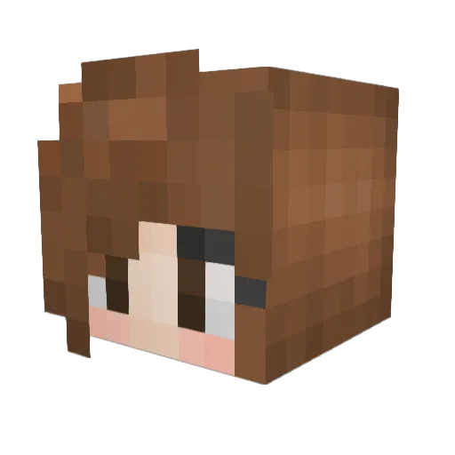 Panda_Dash Minecraft avatar head, 3D render