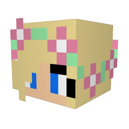 Panda_Dragon_13 Minecraft avatar head, 3D render