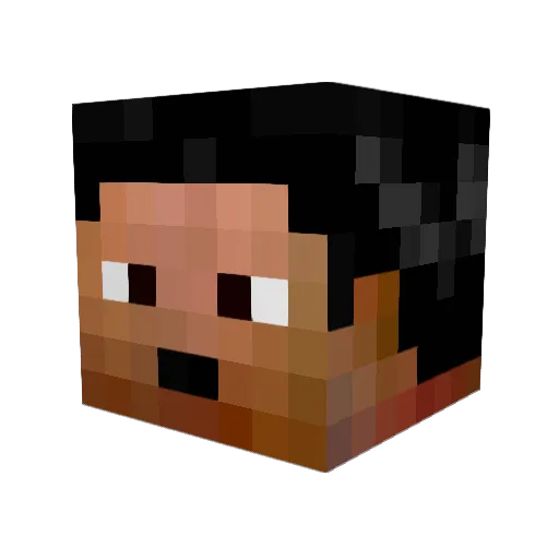 Panda_Jar Minecraft avatar head, 3D render