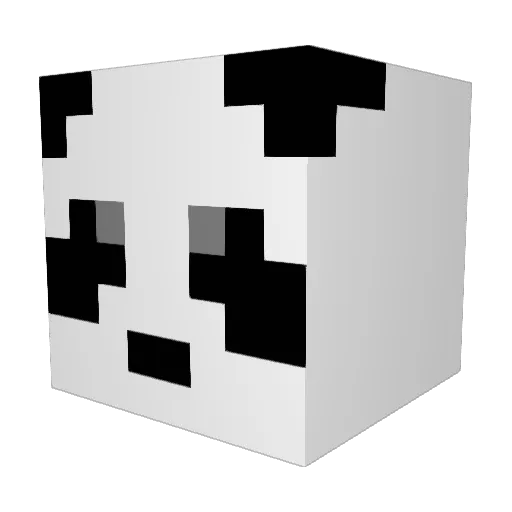 Panda_McBear Minecraft avatar head, 3D render
