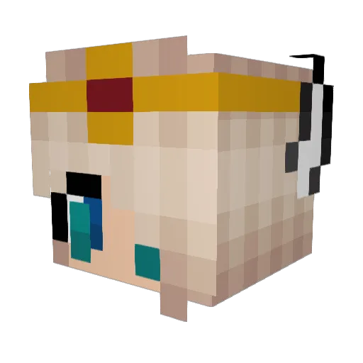 Panda_Panda333 Minecraft avatar head, 3D render