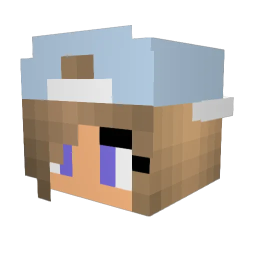 Panda_Pandy Minecraft avatar head, 3D render