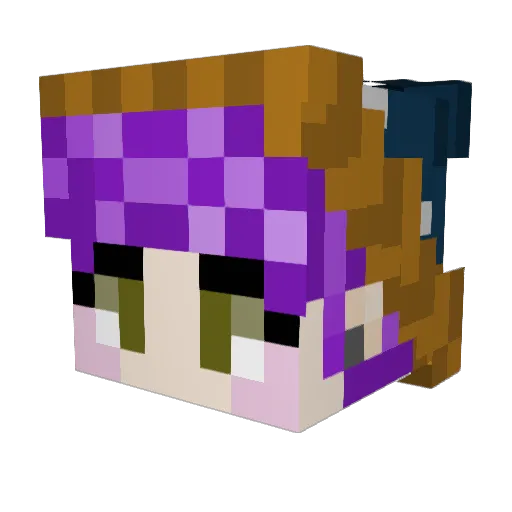Panda_Playzzz04 Minecraft avatar head, 3D render