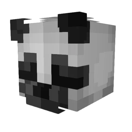 Panda_XYZ Minecraft avatar head, 3D render