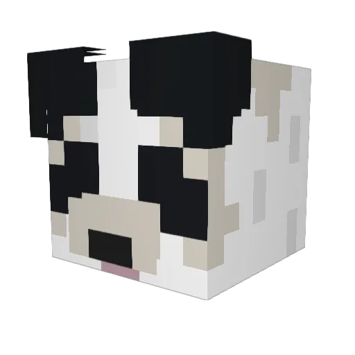 PandaahBear Minecraft avatar head, 3D render