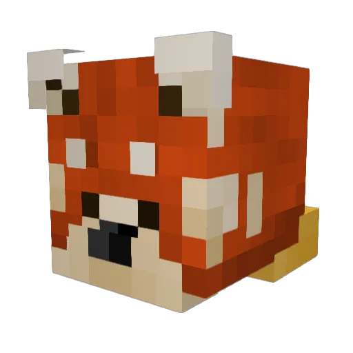 Pandabaerchenn Minecraft avatar head, 3D render