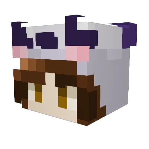 Pandabear33 Minecraft avatar head, 3D render