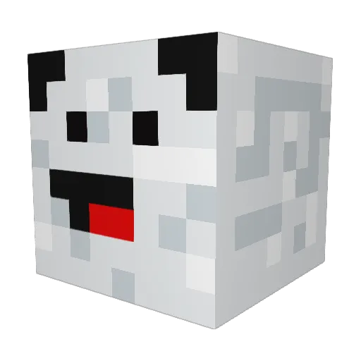 Pandacon500 Minecraft avatar head, 3D render