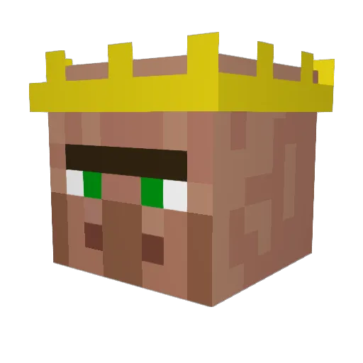Pandafiery Minecraft avatar head, 3D render