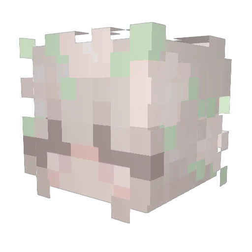 Pandalivia Minecraft avatar head, 3D render