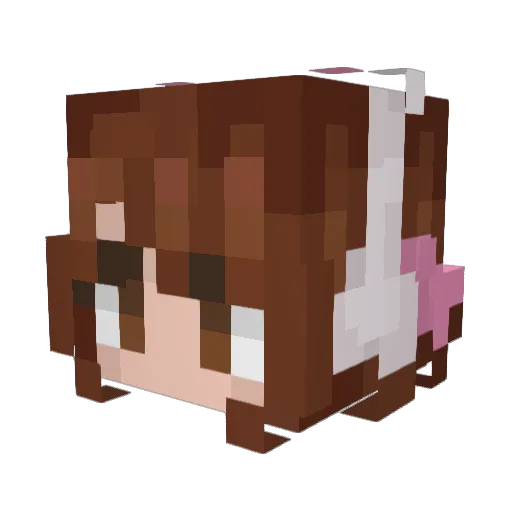 Pandalover0315 Minecraft avatar head, 3D render