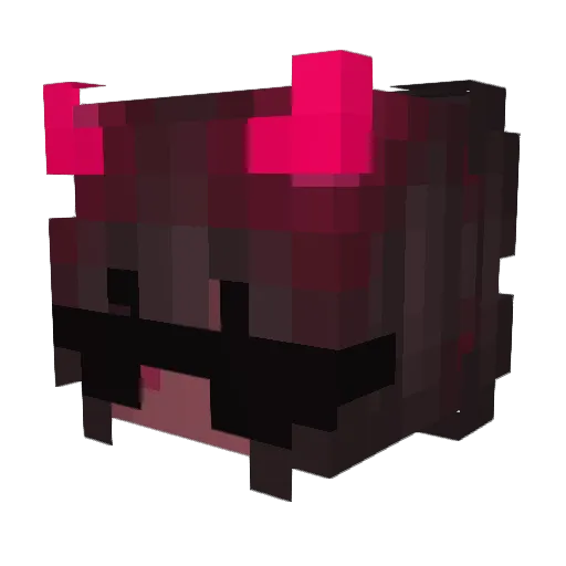 Pandalys Minecraft avatar head, 3D render