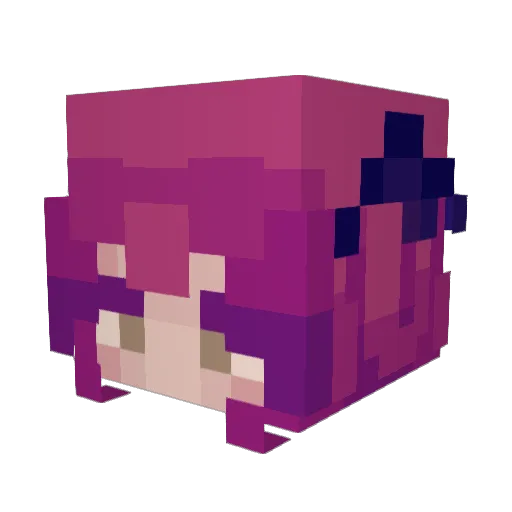 PandamoniumMC Minecraft avatar head, 3D render