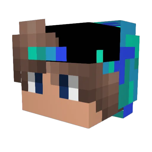 Pandawan92 Minecraft avatar head, 3D render