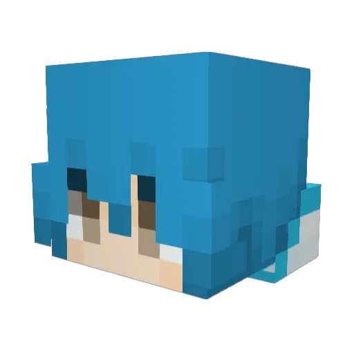 Pandemonium69 Minecraft avatar head, 3D render