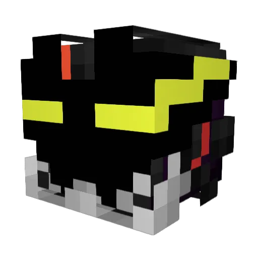 Panderbander Minecraft avatar head, 3D render