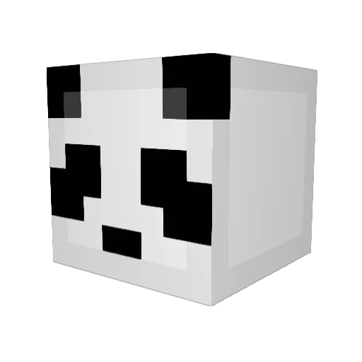 Panderbear543 Minecraft avatar head, 3D render