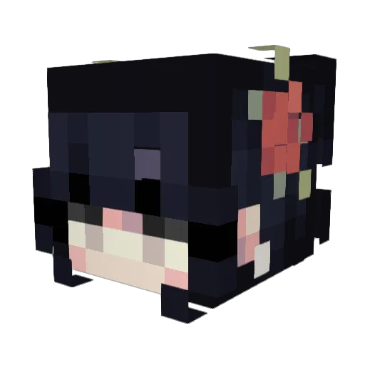 PandoMinni Minecraft avatar head, 3D render