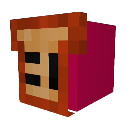 PandoNinja Minecraft avatar head, 3D render