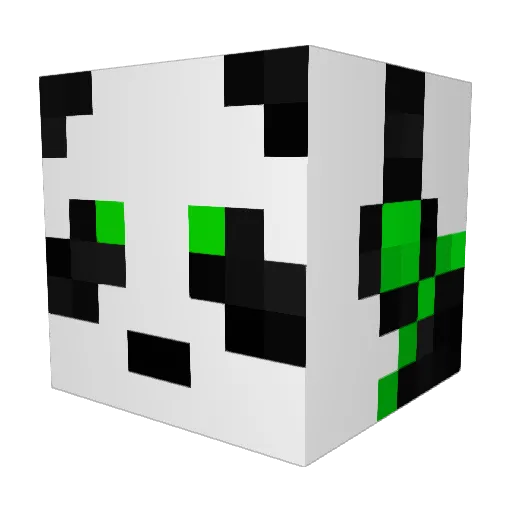 Pando_YT Minecraft avatar head, 3D render
