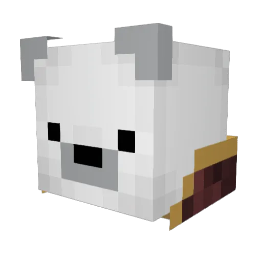 Pandomaniac Minecraft avatar head, 3D render