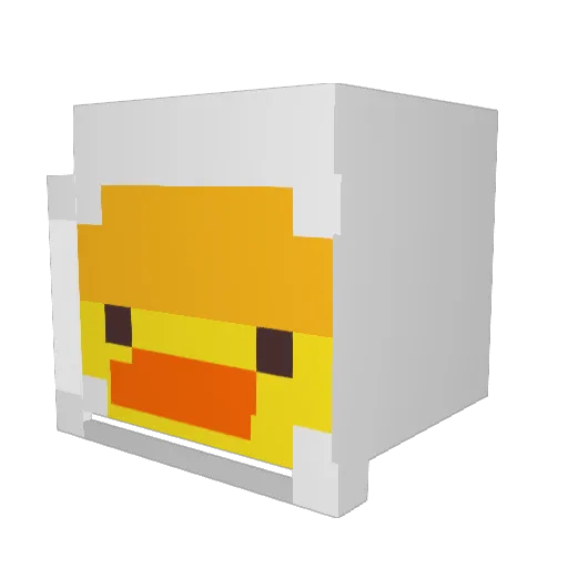 Pandont Minecraft avatar head, 3D render