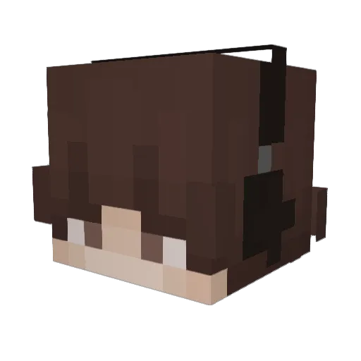 PandoraKuns Minecraft avatar head, 3D render