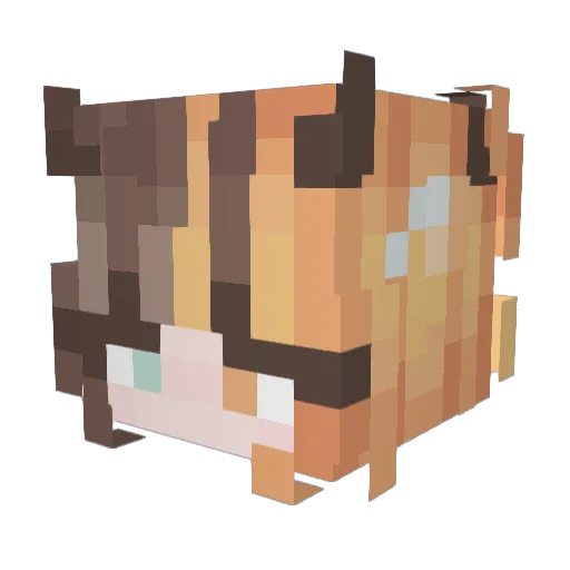 PandoraSt Minecraft avatar head, 3D render