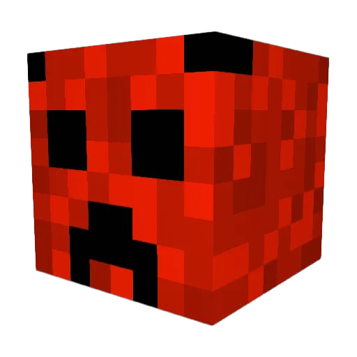 Pandorablume Minecraft avatar head, 3D render