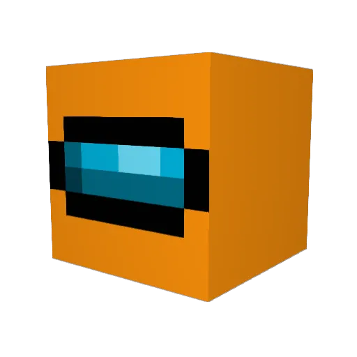 Pandorane Minecraft avatar head, 3D render
