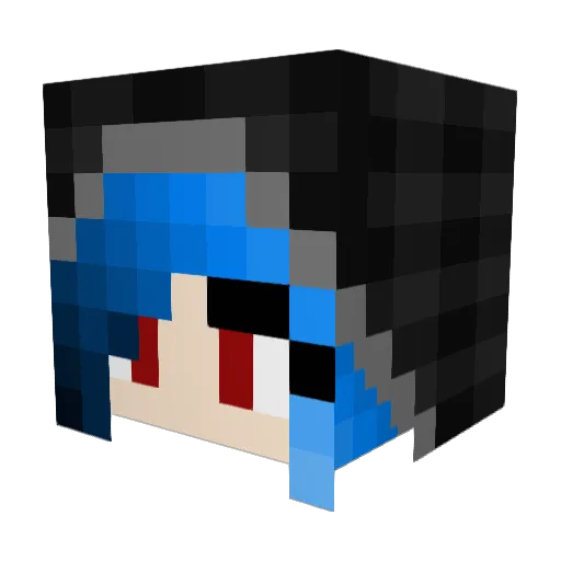 Pandu2802 Minecraft avatar head, 3D render