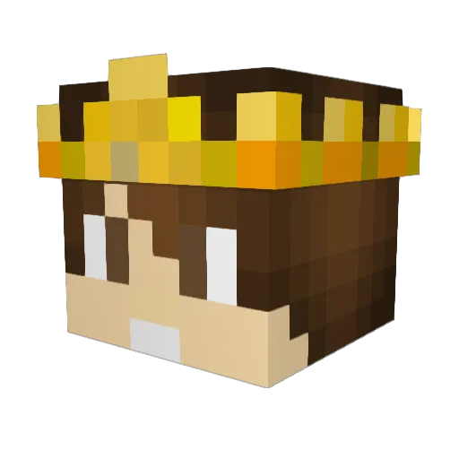 PandyPlayz Minecraft avatar head, 3D render