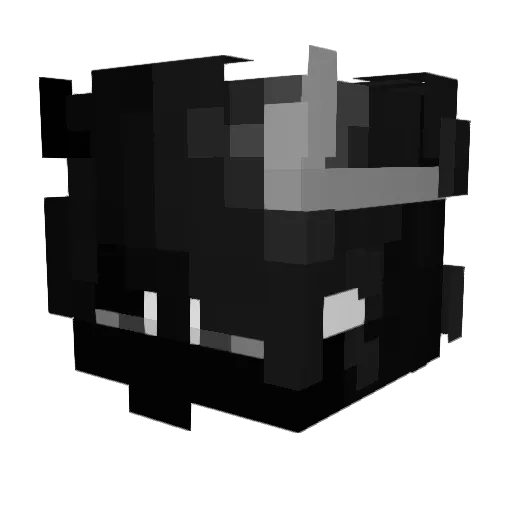Panehh Minecraft avatar head, 3D render