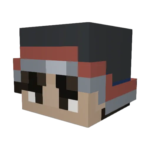 PaneleLelelele Minecraft avatar head, 3D render