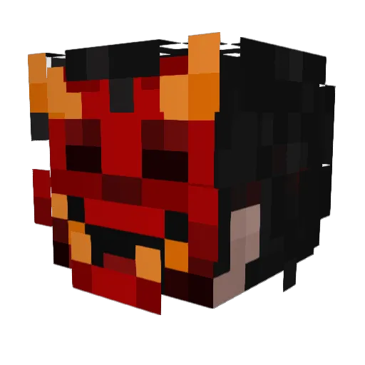 Panetto Minecraft avatar head, 3D render