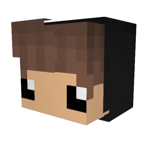 Panettony Minecraft avatar head, 3D render