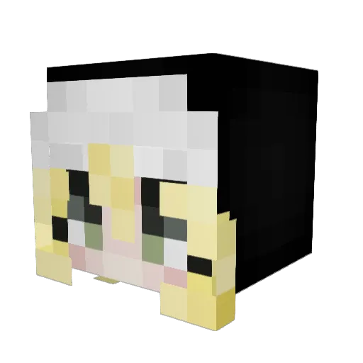 PanfaXP3 Minecraft avatar head, 3D render