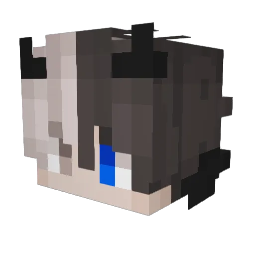 Pang26 Minecraft avatar head, 3D render